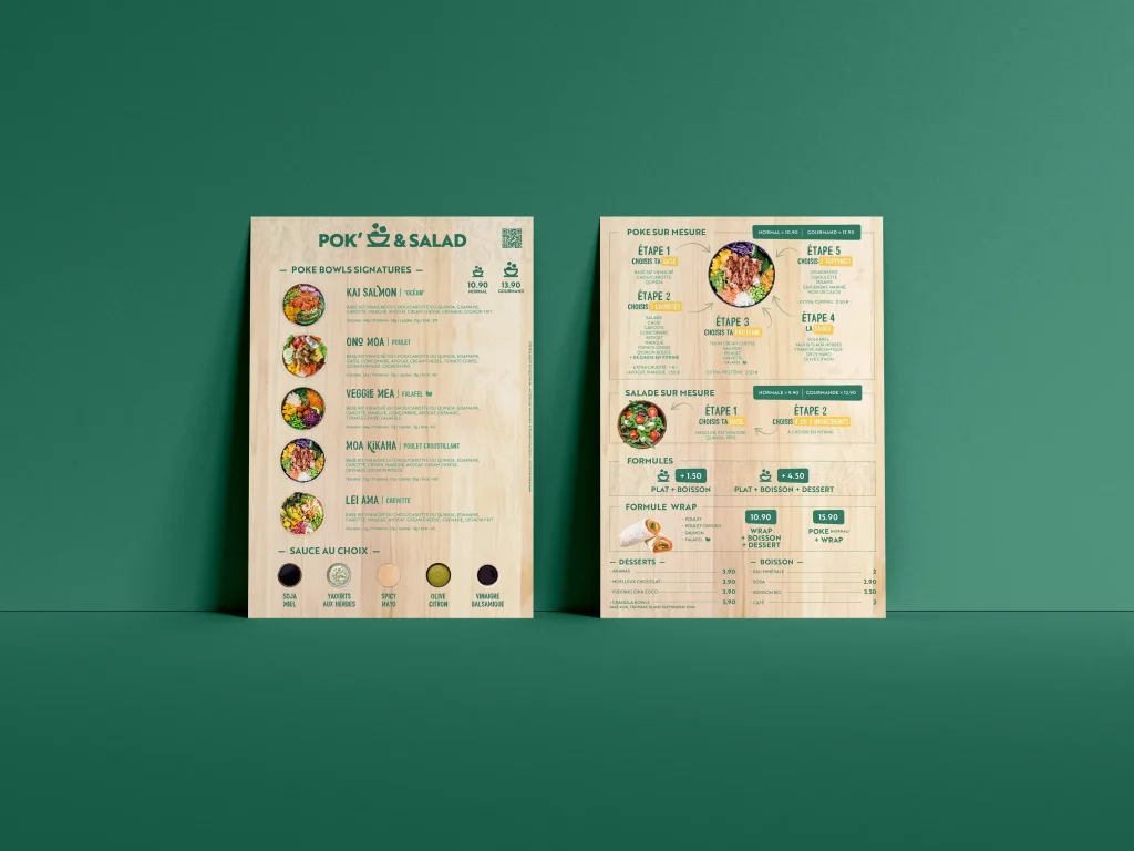 MENU POKNSALAD mockup A4 scaled